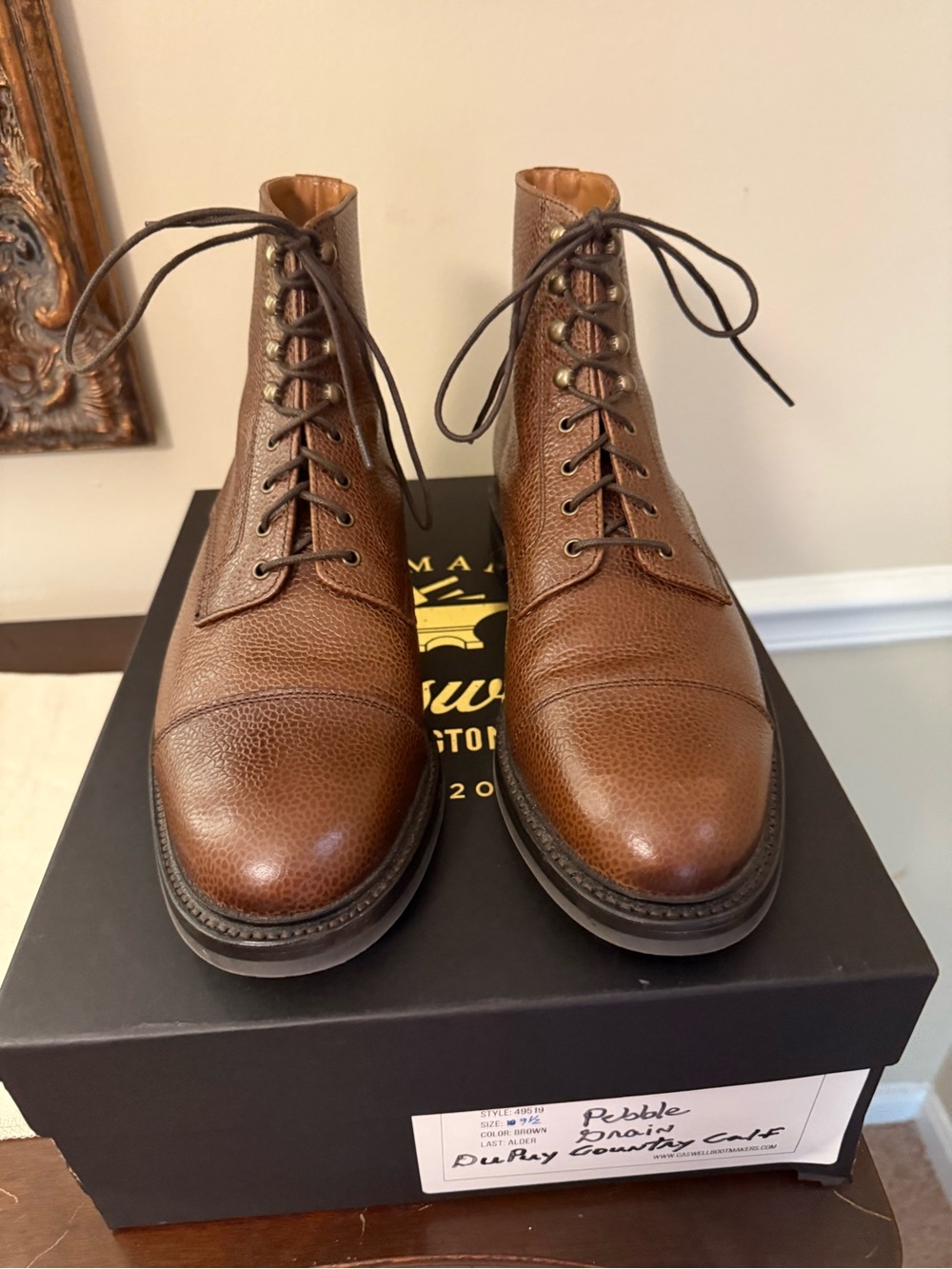 Caswell Pebble Grain DuPuy Country Calf Boots